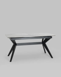 Стол обеденный Аркада раскладной 160-210кс90 Керамика темная / 160-210x90