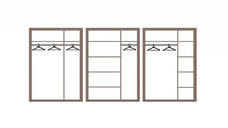 Шкаф для одежды Лючия 33.02 Бетон пайн белый Венге