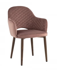 Стул Венера НЕВ диамант велюр Пыльно-розовый / NEW