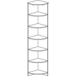 Темный шкаф 607  Денвер темный