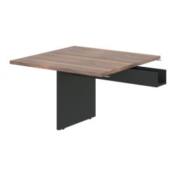 Стол приставной ВЕЛИОН ВЕНЕЕР ВРФCТ 1212.1 Американский орех Яшма черная / VELION VENEER VRFCT