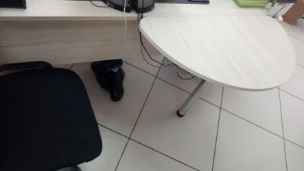 Приставка-полукруг для двух угловых столов Глассй 2.20 Туя / Glassy