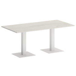 Стол прямоугольный ХОМЕ ОФФИCЕ ВР.СП-5-180.2 Дуб Наварра/Белый металл / HOME OFFICE VR.SP-5-180.2