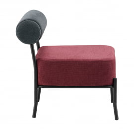 Кресло Понпоун К темно-серый бордо / Ponpoun