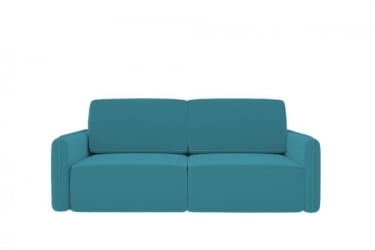 Диван Сордален (Берхоусе) Цвет фасада: Азур велюр; Тип: Прямой; Материал фасада: Металл/Велюр / (Berhouse)