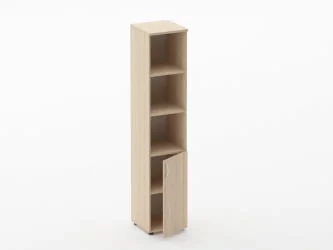 Шкаф высокий полуоткрытый Глассй 6.19.12Пр Орех / Glassy