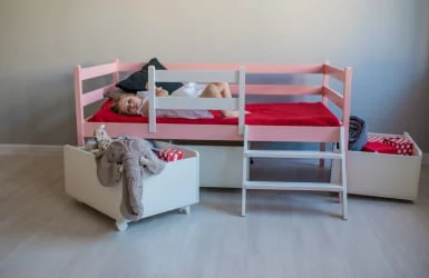 Кровать детская РооРоом ВК-9р Розовая / RooRoom VK-9р