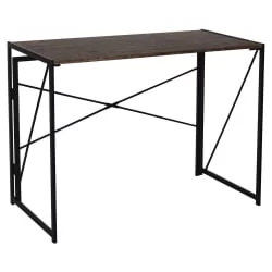 Стол на металлокаркасе БРАБИКС ЛОФТ CД-002 Мореный дуб / BRABIX LOFT CD-002