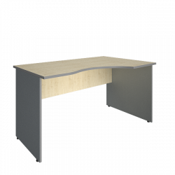 Стол криволинейный правый Рива А.СА-2 Пр Клен/Металлик / Riva