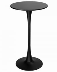 Обеденный стол МИА БАР (черная столешница, черное основание) / MIA BAR
