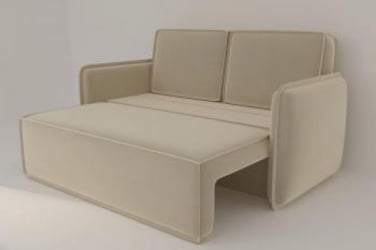 Коричневый диван Умео (Берхоусе) Цвет фасада: Левис 04 велюр; Тип: Прямой; Материал фасада: Металл/Велюр / (Berhouse)