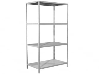 Стеллаж металлический МС Стандэрт 185/100кс60/4 / MS Standart 185/100x60/4