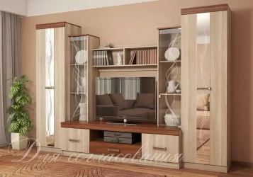 Гостиная Атлантида-2 ясень шимо светлый/ясень шимо темный