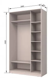 Шкаф-купе Хит-24-17-15 Дуб млечный