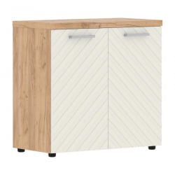 Шкаф с глухими малыми дверьми и топом Торр ЛУКС ТЛЛC 85.1 Дуб Бофорд Латте / Torr LUX TLLC