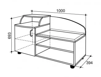 Обувница Хит Дуб Млечный