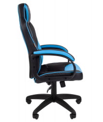 Кресло геймерское CХАИРМАН ДРАЙВ (ГАМЕ) 17 Черный Голубой / CHAIRMAN (GAME)