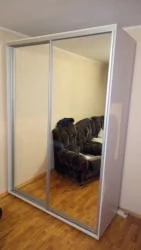 Шкаф-купе 2-х дверный Акцент-Сим З 1600х600 Выбеленное дерево