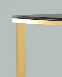 Консоль АЛЬБА 115кс30 Золото (стекло черное) / 115x30