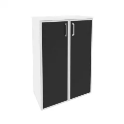 Шкаф средний широкий ОНИКС O.ST-2.4R блаcк Белый Бриллиант / ONIX black