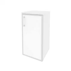 Шкаф низкий узкий правый ОНИКС О.СУ-3.2Р(Р) вхите Белый Бриллиант / ONIX O.SU-3.2R(R) white