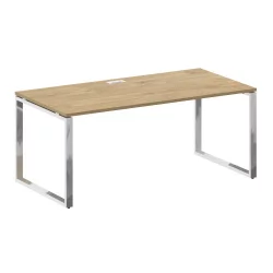 Стол руководителя прямой без тумбы СХИФТ СК.СР-180 Тиквуд Светлый/Капучино / SHIFT SK.SR-180