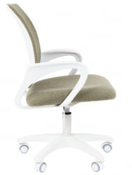 Детское кресло CХАИРМАН ТИН (КИДС) 103 белый пластик БАРНИ (БАРНИ) Оливка / CHAIRMAN (KIDS) (BARNI)