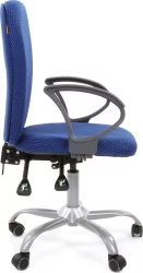 Офисное кресло для оператора CХАИРМАН 9801 черно-голубой / CHAIRMAN