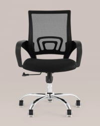 Кресло офисное ТопЧаирс Симпле Нев черный спинка сетка / TopChairs Simple New