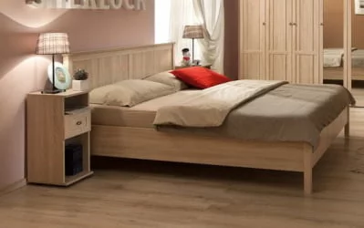Полутороспальная кровать Шерлоcк 43 Дуб Сонома (спальня) / Sherlock