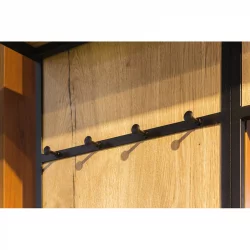 Панель для прихожей с вешалкой Лофт (В) Дуб Натур / Loft