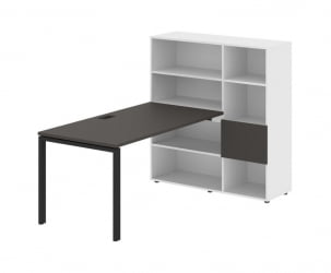 Рабочая станция ЕДИС ЕУРСТ 1215 Мокко Черный Белый / EDIS EURST