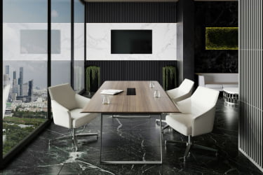 Стол переговорный КУАРТЗ КЗ.0102.БВ.ГФ / QUARTZ QZ.0102.BW.GF