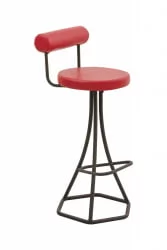 Стул барный СБ 50 каркас черный, сиденье винилкожа №6