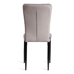 Стул ВЕРТЕР (мод. БC577-ДC) металл, флок, 41 х 52 х 95 см, Лигхт грей (светло-серый) ХЛР14 / черный / VERTER (mod. BC577-DC) Light grey HLR14