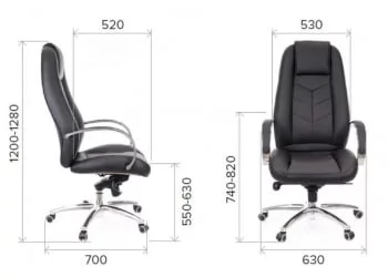 Кресло руководителя Дрифт Лукс М кожа Бежевый / Drift Lux M