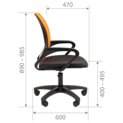 Кресло оператора CХАИРМАН 696 ЛТ (ЛТ) Н (Н) Серый / CHAIRMAN (LT) (N)