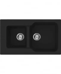 Мойка Омоикири Мару 86-2-Бл Тетогранит/Черный / Omoikiri Maru 86-2-Bl Tetogranit/Черный