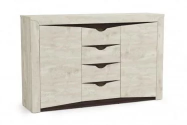 Тумба для гостиной Лючия 33.19 Бетон пайн белый Венге