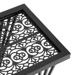 Кофейный стол Остериа/Остерия металл, черный, 25,5х25,5х59 см / Osteria/Остерия