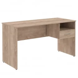 Стол письменный (С-1400) с правой подвесной тумбой Дуб Сонома Светлый / (S-1400)