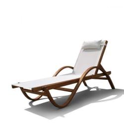 Шезлонг-лежак Мальта АФМ-511C Вхите / AFM-511C White