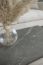 Стол в гостиную Инсайд Черный мрамор / Черный