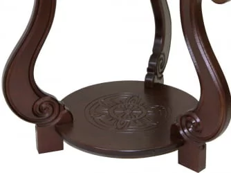 Стеклянный стол Грация (С) Тёмно-коричневый