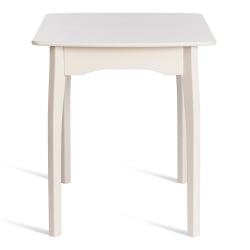Стол CАТЕРИНА бук, мдф, 100+30кс70кс75, Иворй вхите / CATERINA 100+30x70x75, Ivory white