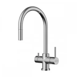 Смеситель Омоикири Акита-С-Бн Латунь/Нержавеющая Сталь / Omoikiri Akita-S-Bn