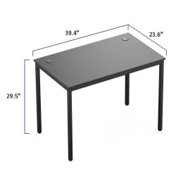 Стол письменный Еурека ЕРК-CД-039Б-В1 Блаcк / Eureka ERK-CD-039B-V1 Black