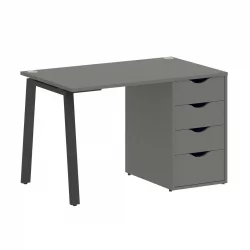 Стол письменный ХОМЕ ОФФИCЕ VR.SP-3-118.4.A Металлик/Антрацит металл / HOME OFFICE