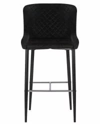 Стул барный ДОБРИН CХРИСТИАН 75 Черный велюр В108-77 / DOBRIN CHRISTIAN V108-77