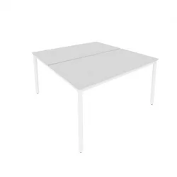 Рабочая станция на металлокаркасе СЛИМ СЙСТЕМ С.СП-5.3 Серый-Белый / SLIM SYSTEM